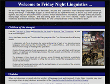 Tablet Screenshot of fridaynightlinguistics.org